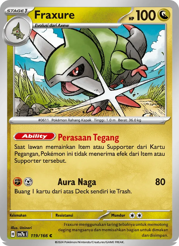 Kartu Fraxure dari Bimbingan Rasi, nomor 119/166