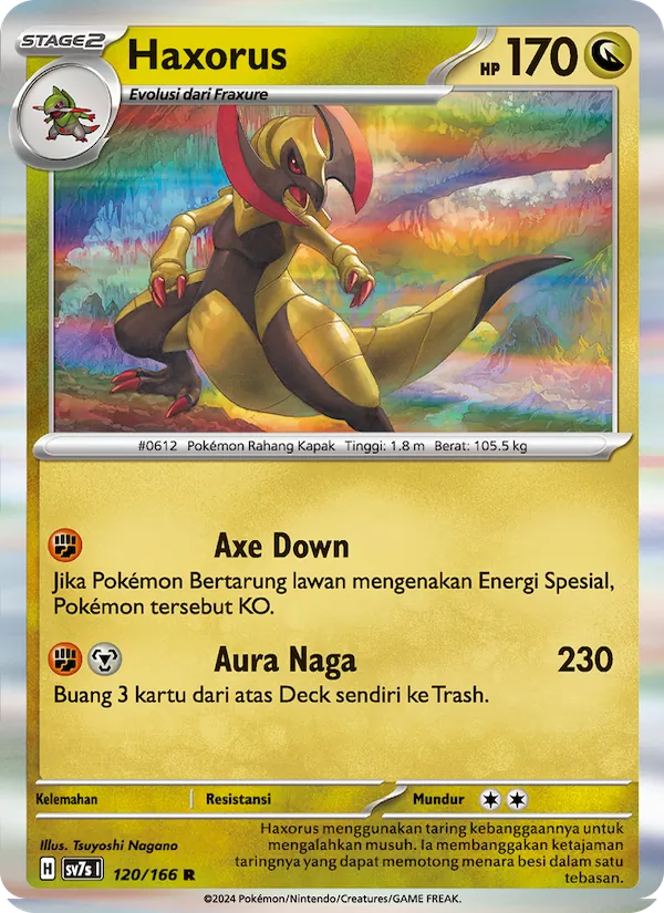 Kartu Haxorus dari Bimbingan Rasi, nomor 120/166