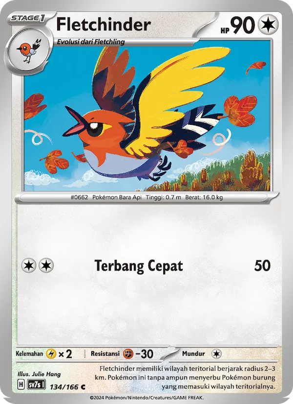 Kartu Fletchinder dari Bimbingan Rasi, nomor 134/166