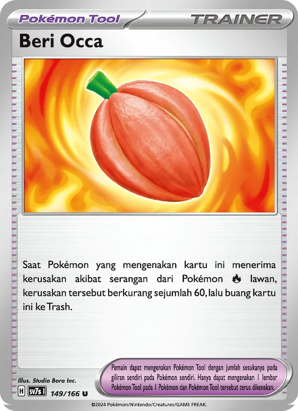 Kartu Beri Occa dari Bimbingan Rasi, nomor 149/166