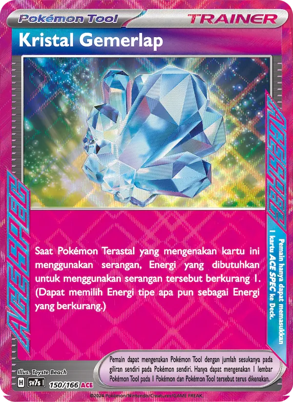 Kartu Kristal Gemerlap dari Bimbingan Rasi, nomor 150/166