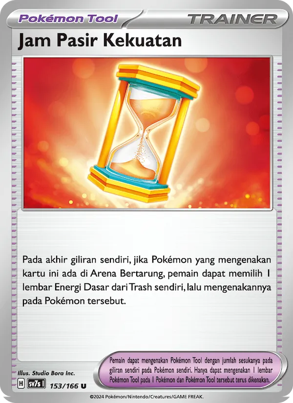 Kartu Jam Pasir Kekuatan dari Bimbingan Rasi, nomor 153/166