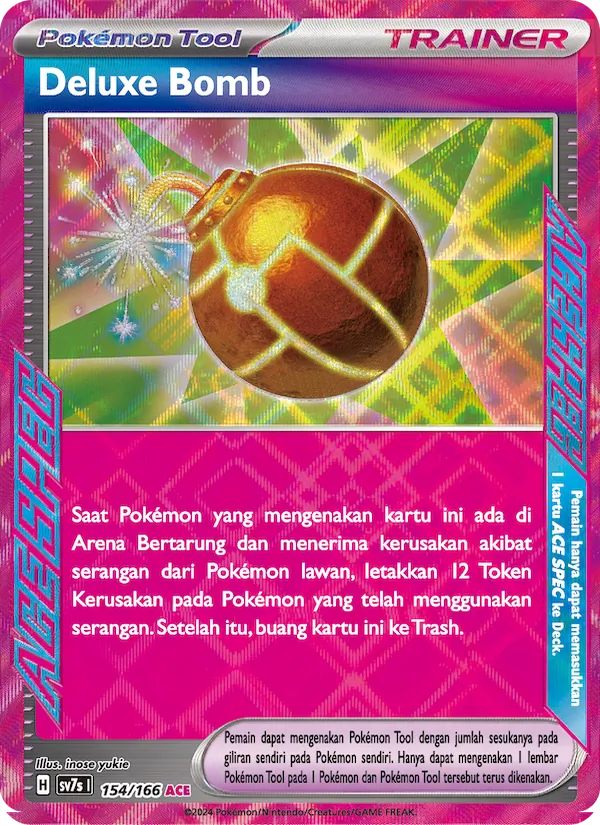 Kartu Deluxe Bomb dari Bimbingan Rasi, nomor 154/166