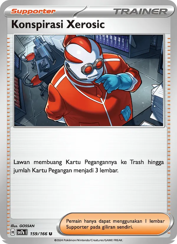 Kartu Konspirasi Xerosic dari Bimbingan Rasi, nomor 159/166