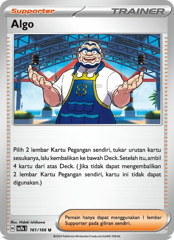 Kartu Algo dari Bimbingan Rasi, nomor 161/166