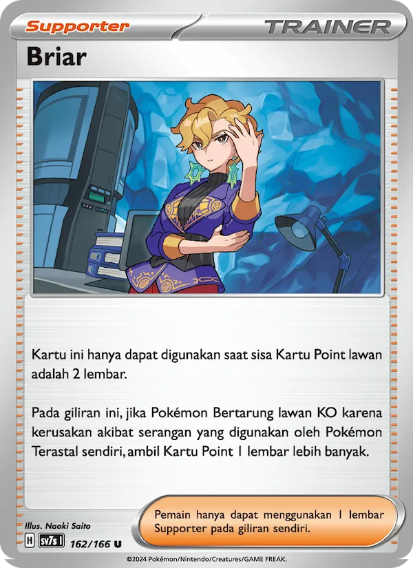 Kartu Briar dari Bimbingan Rasi, nomor 162/166