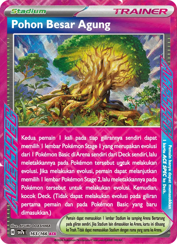Kartu Pohon Besar Agung dari Bimbingan Rasi, nomor 163/166