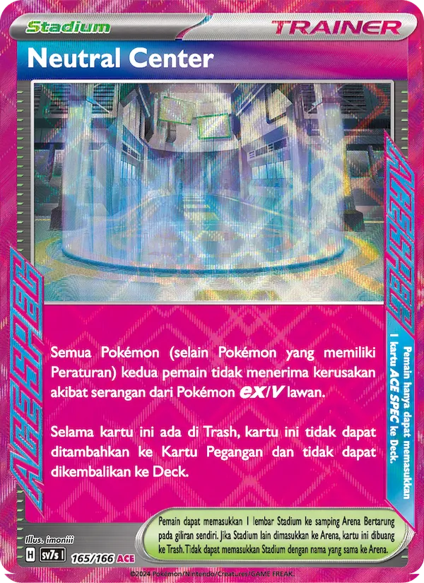 Kartu Neutral Center dari Bimbingan Rasi, nomor 165/166