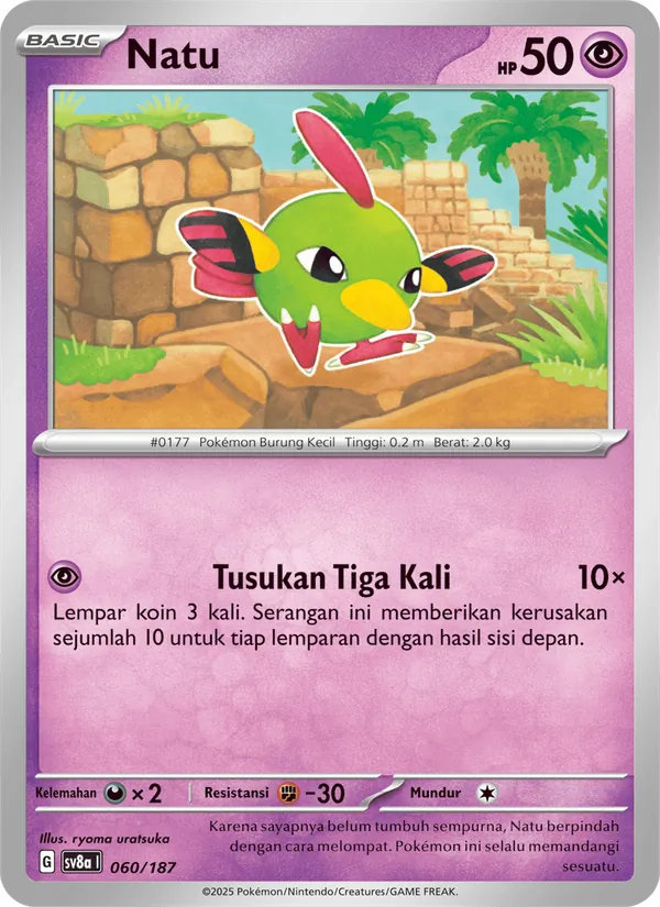 Kartu Natu dari Festival Terastal ex, nomor 060/187
