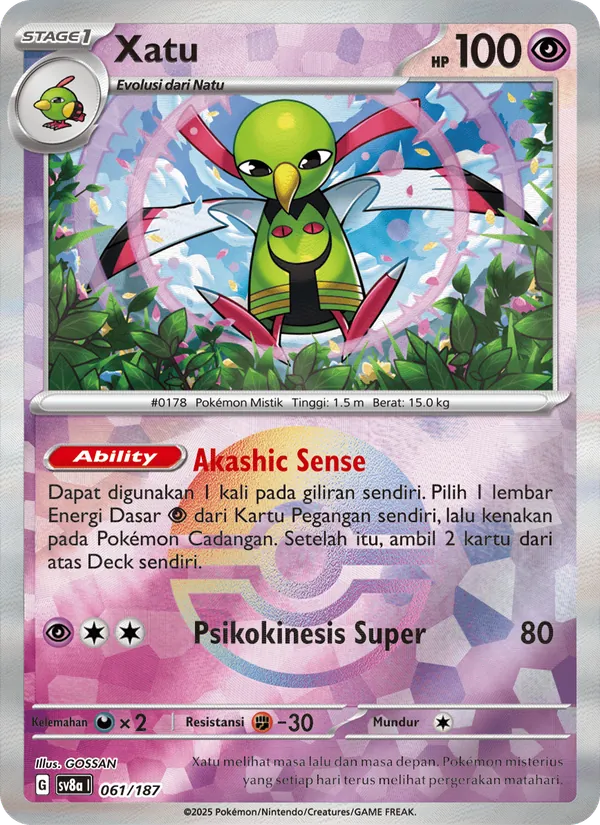 Kartu Xatu dari Festival Terastal ex, nomor 061/187