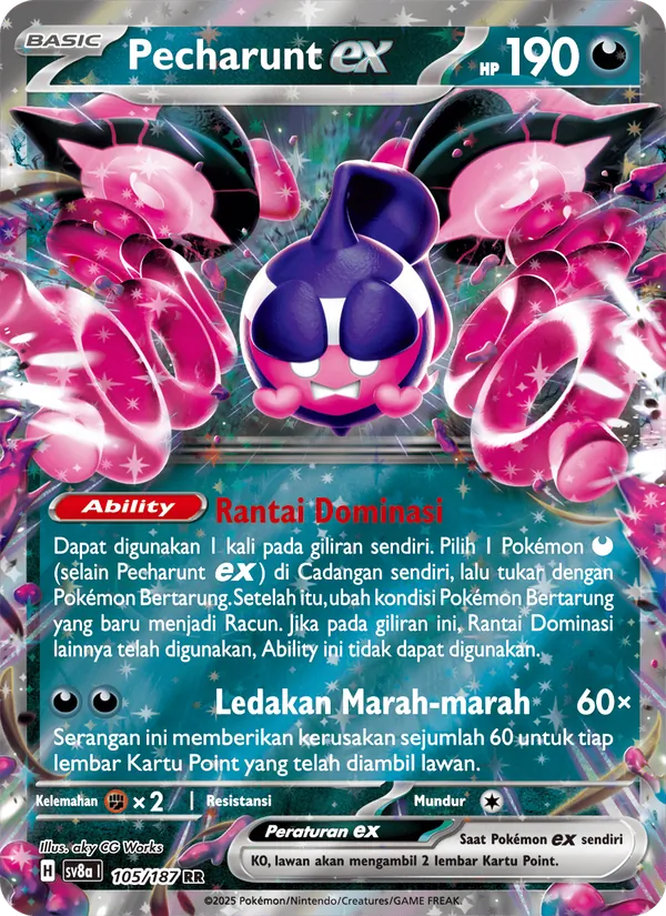 Kartu Pecharunt ex dari Festival Terastal ex, nomor 105/187