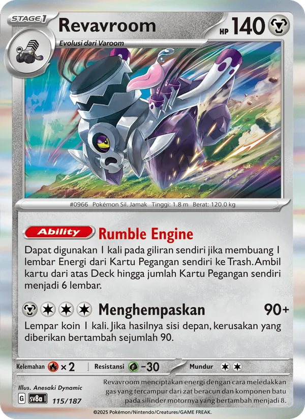Kartu Revavroom dari Festival Terastal ex, nomor 115/187