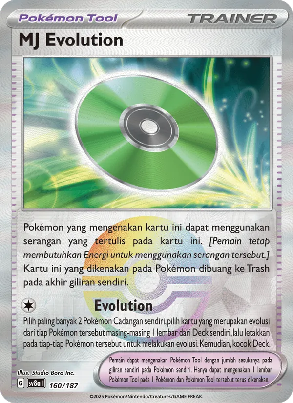 Kartu MJ Evolution dari Festival Terastal ex, nomor 160/187