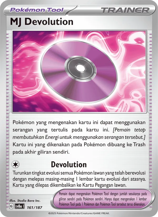 Kartu MJ Devolution dari Festival Terastal ex, nomor 161/187