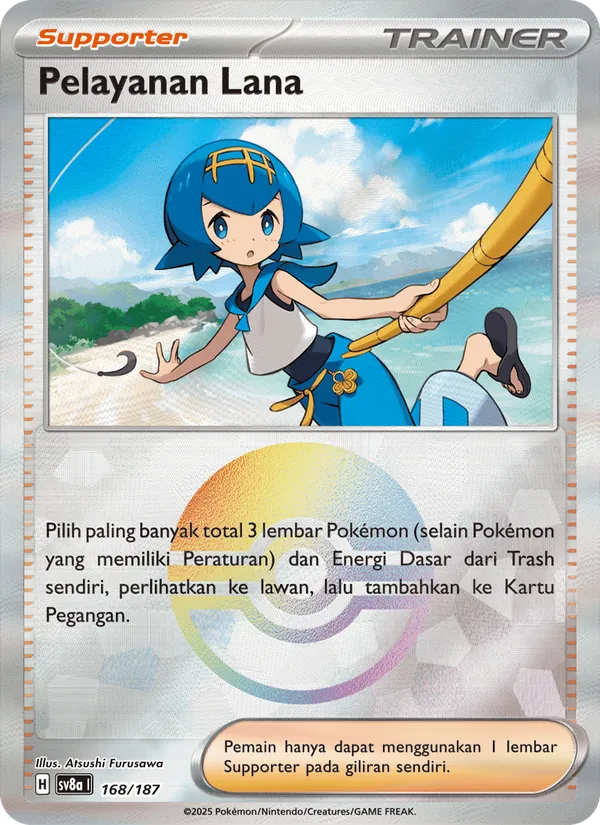 Kartu Pelayanan Lana dari Festival Terastal ex, nomor 168/187