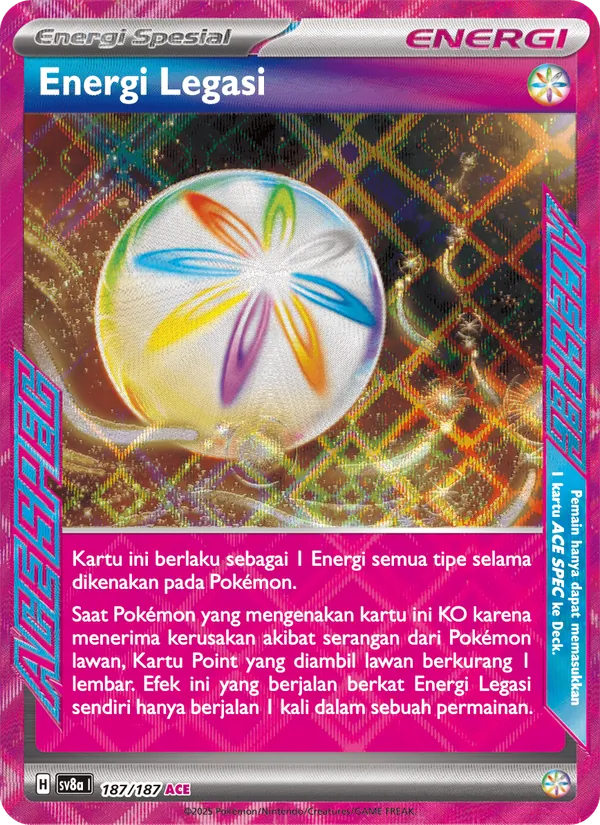 Kartu Energi Legasi dari Festival Terastal ex, nomor 187/187