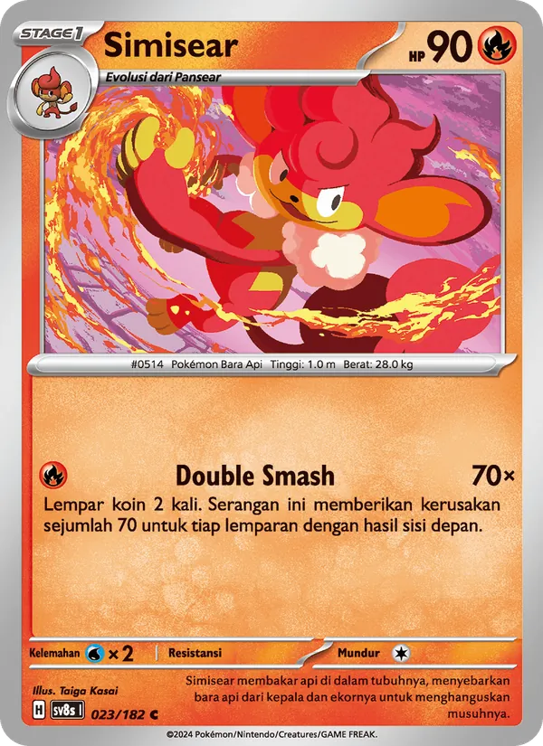 Kartu Simisear dari Kilat Rasi, nomor 023/182