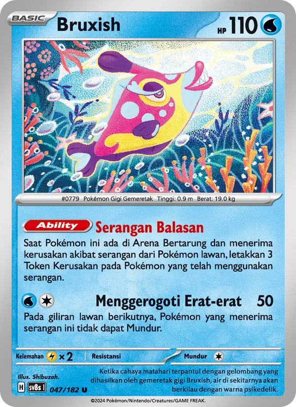 Kartu Bruxish dari Kilat Rasi, nomor 047/182