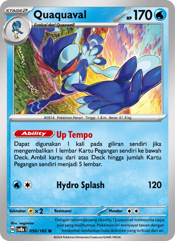 Kartu Quaquaval dari Kilat Rasi, nomor 050/182