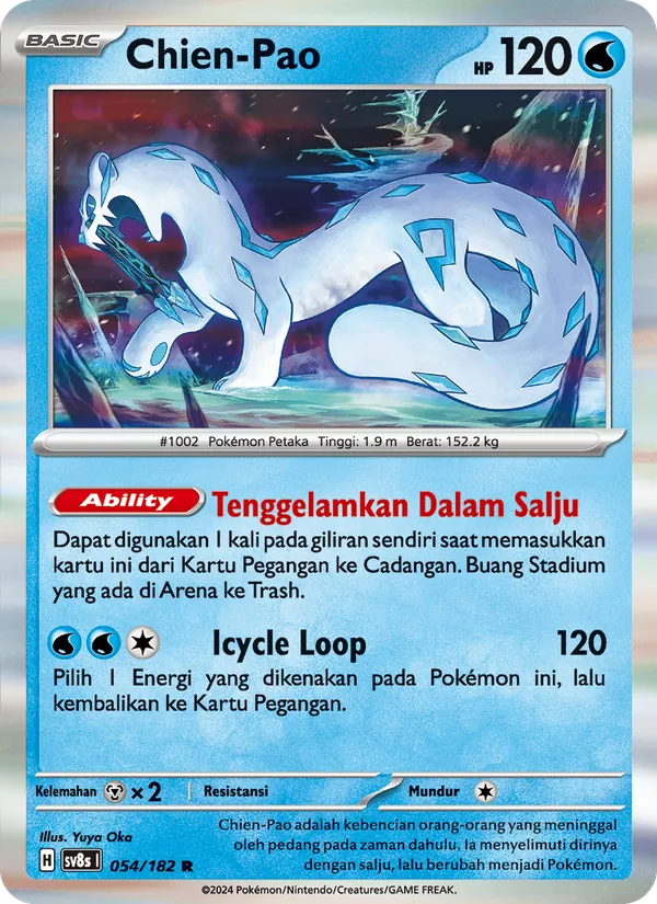 Kartu Chien-Pao dari Kilat Rasi, nomor 054/182