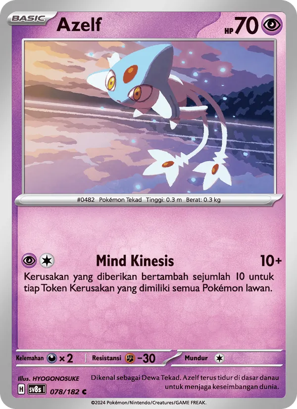Kartu Azelf dari Kilat Rasi, nomor 078/182