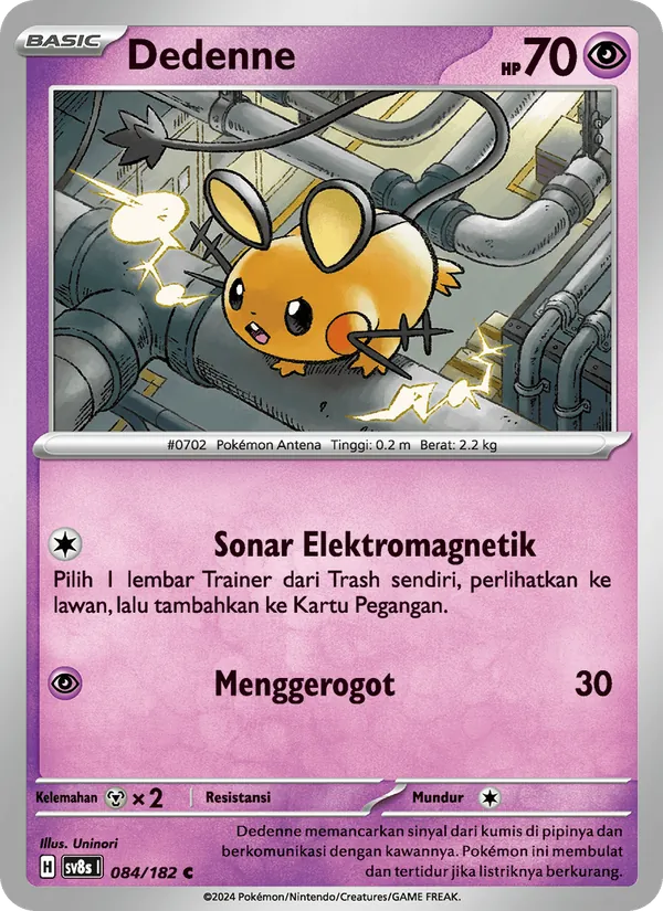 Kartu Dedenne dari Kilat Rasi, nomor 084/182