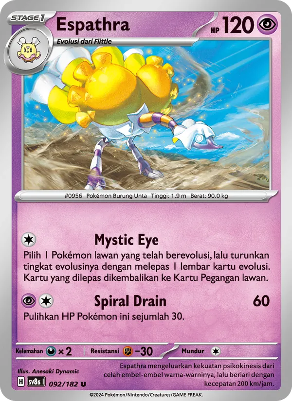 Kartu Espathra dari Kilat Rasi, nomor 092/182