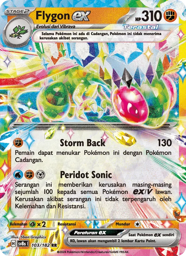 Kartu Flygon ex dari Kilat Rasi, nomor 103/182