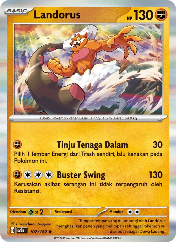Kartu Landorus dari Kilat Rasi, nomor 107/182
