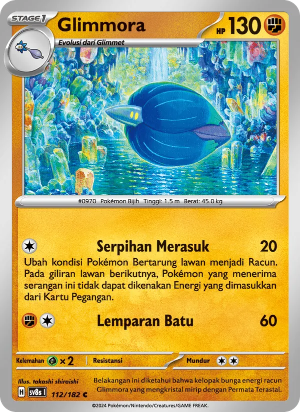 Kartu Glimmora dari Kilat Rasi, nomor 112/182