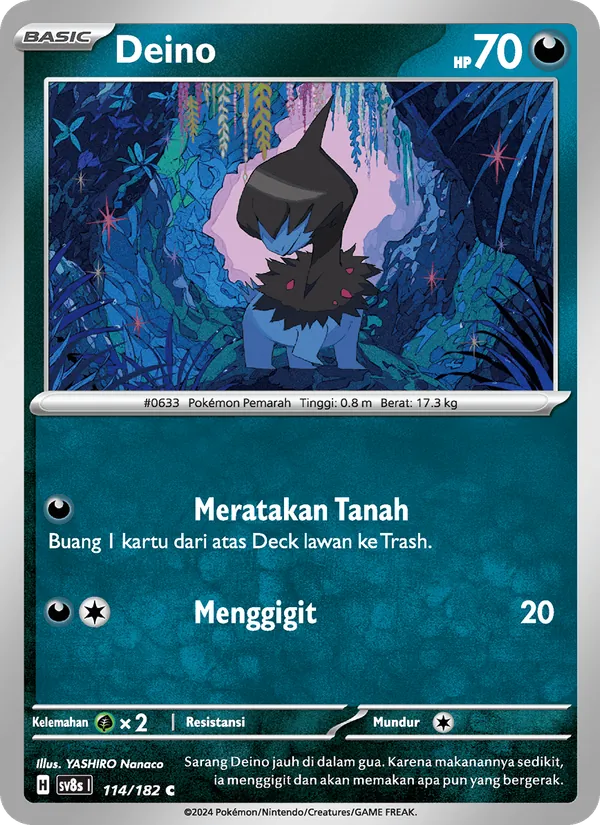 Kartu Deino dari Kilat Rasi, nomor 114/182