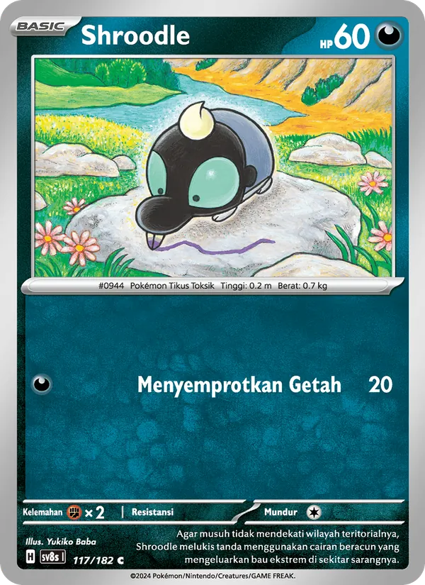 Kartu Shroodle dari Kilat Rasi, nomor 117/182