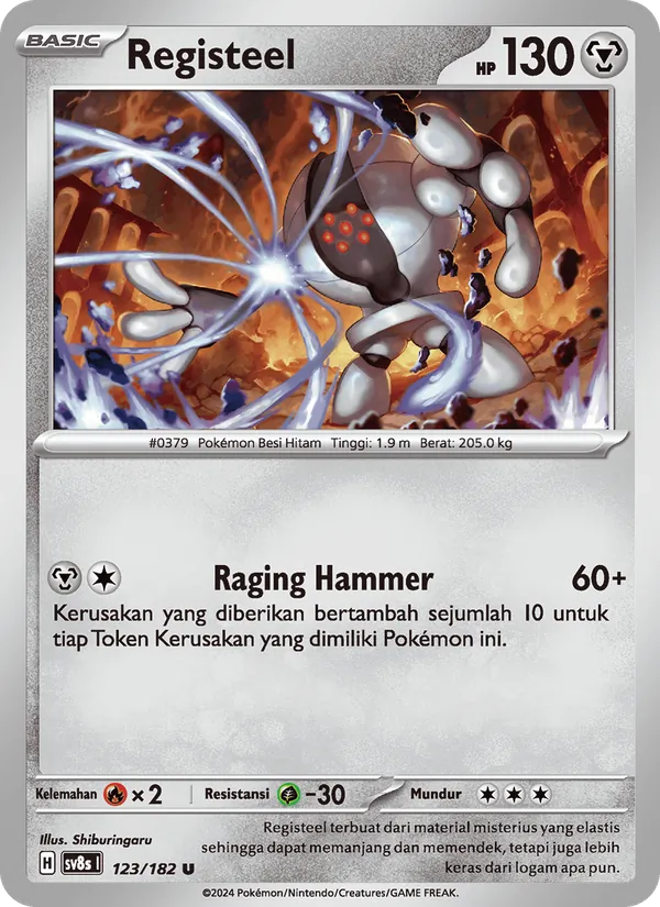 Kartu Registeel dari Kilat Rasi, nomor 123/182