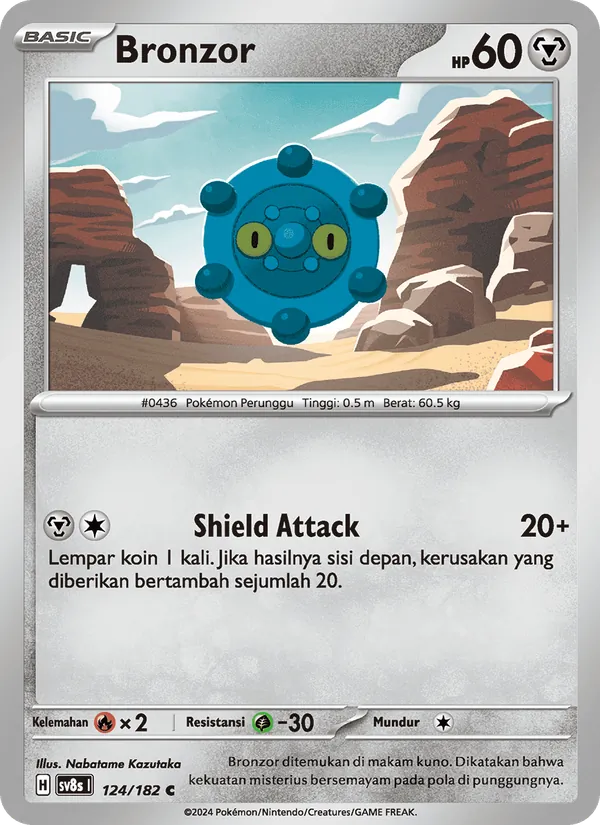 Kartu Bronzor dari Kilat Rasi, nomor 124/182