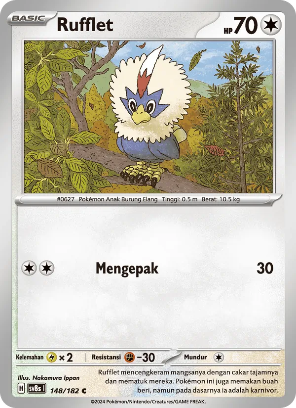 Kartu Rufflet dari Kilat Rasi, nomor 148/182