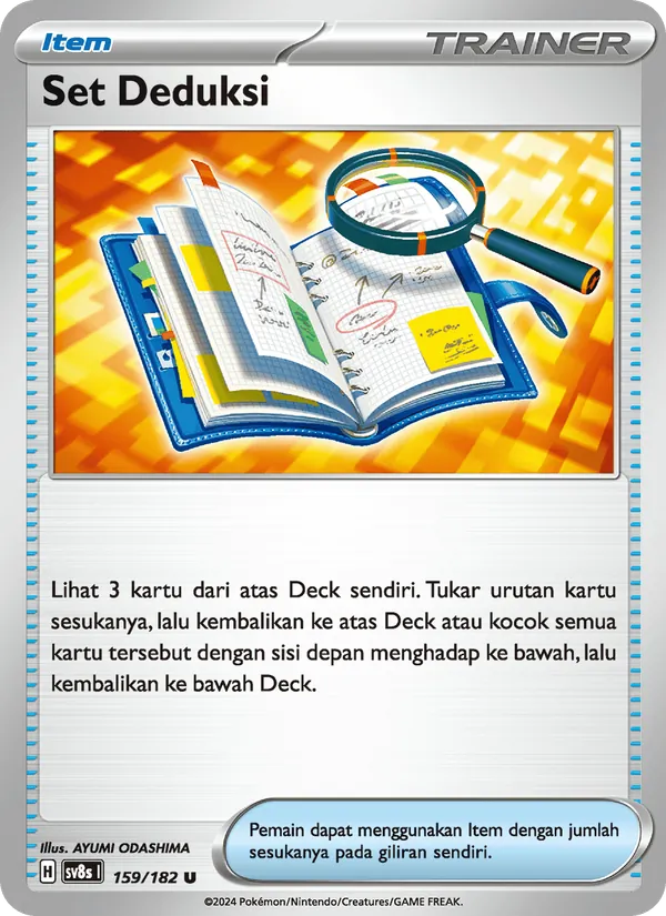 Kartu Set Deduksi dari Kilat Rasi, nomor 159/182