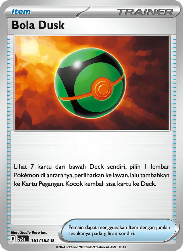 Kartu Bola Dusk dari Kilat Rasi, nomor 161/182