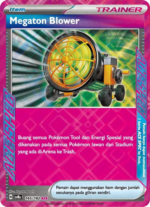 Kartu Megaton Blower dari Kilat Rasi, nomor 165/182