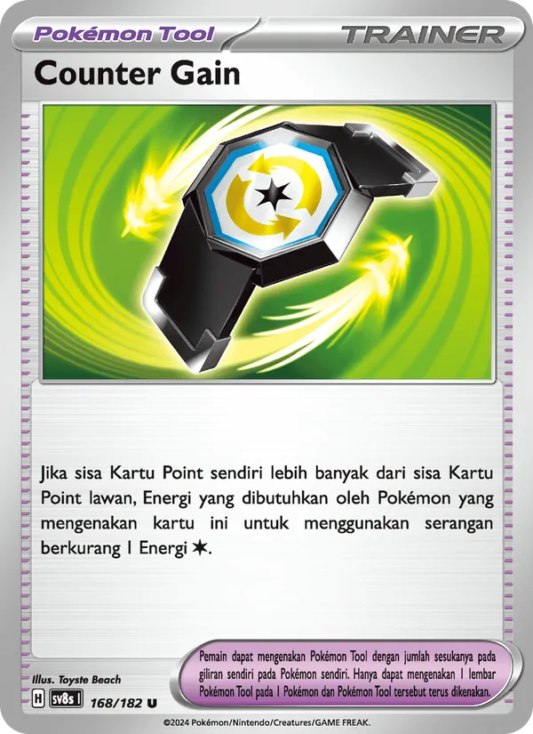 Kartu Counter Gain dari Kilat Rasi, nomor 168/182