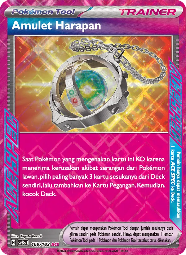 Kartu Amulet Harapan dari Kilat Rasi, nomor 169/182