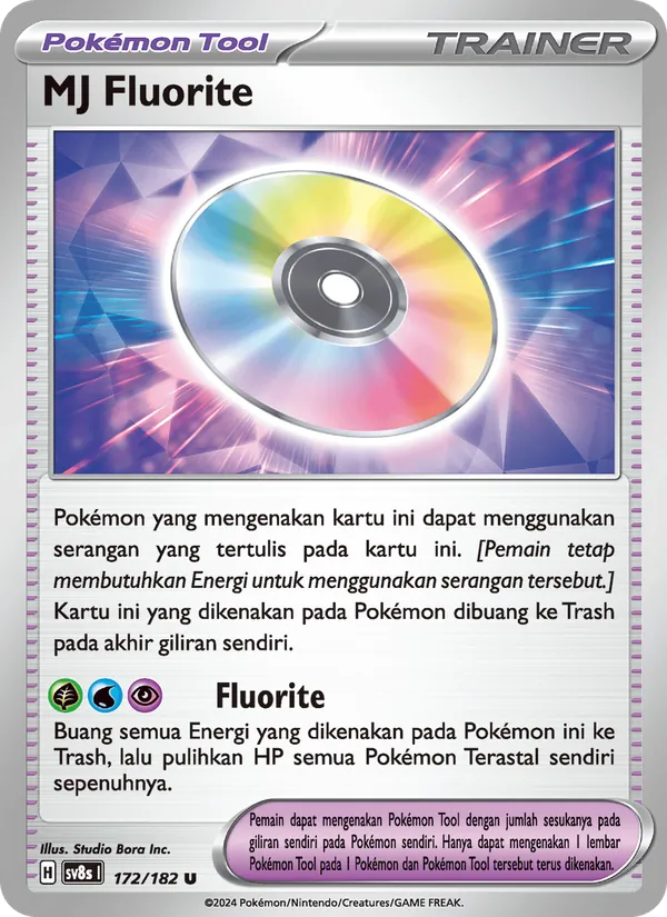 Kartu MJ Fluorite dari Kilat Rasi, nomor 172/182