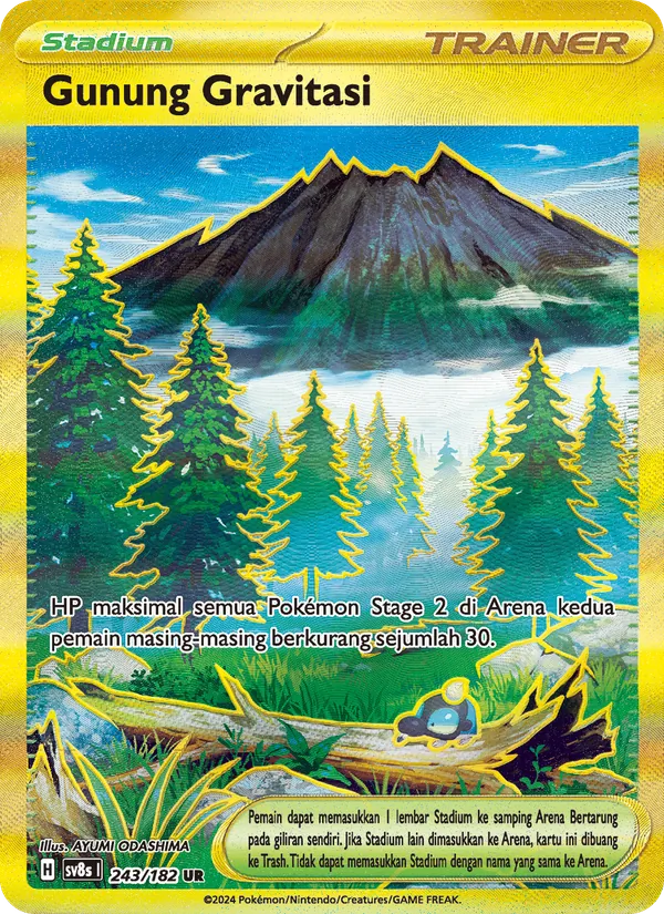Kartu Gunung Gravitasi dari Kilat Rasi, nomor 243/182