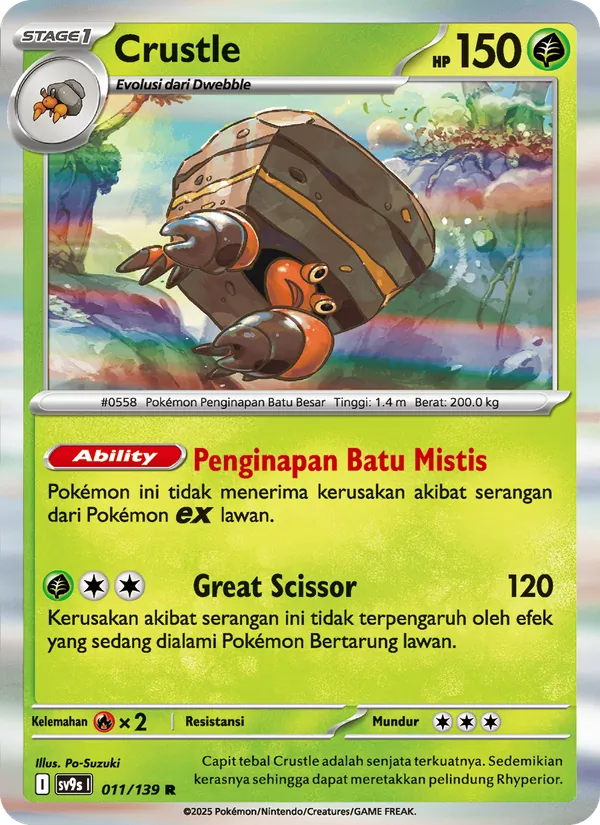 Kartu Crustle dari Ikatan Takdir, nomor 011/139