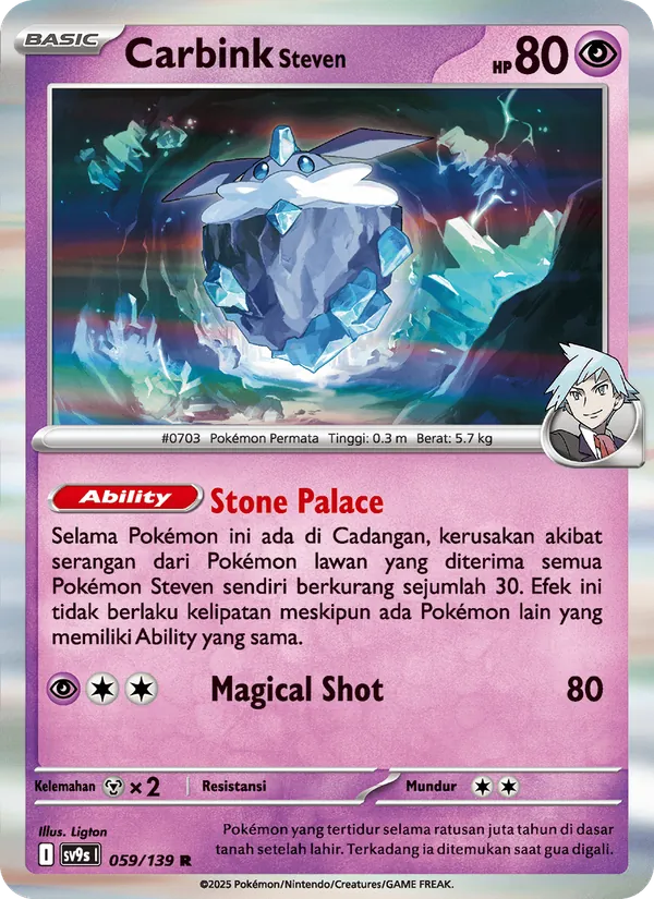 Kartu Carbink <Steven> dari Ikatan Takdir, nomor 059/139