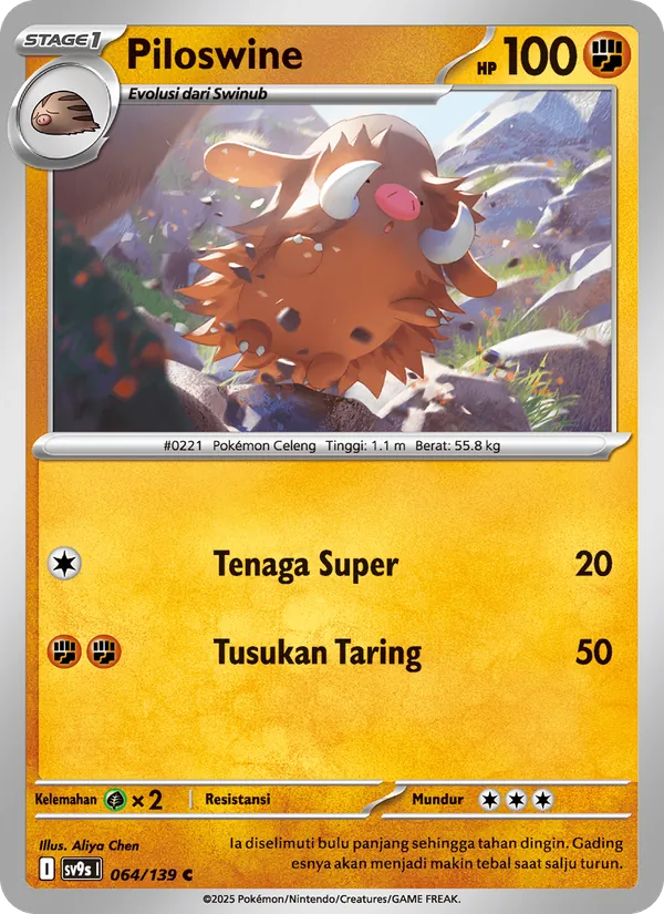 Kartu Piloswine dari Ikatan Takdir, nomor 064/139