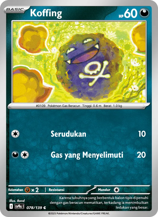 Kartu Koffing dari Ikatan Takdir, nomor 078/139