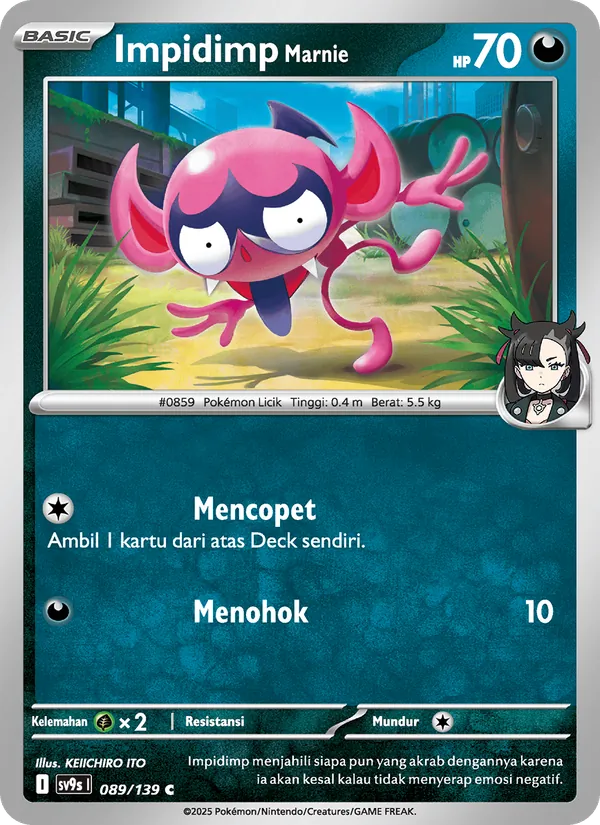 Kartu Impidimp <Marnie> dari Ikatan Takdir, nomor 089/139