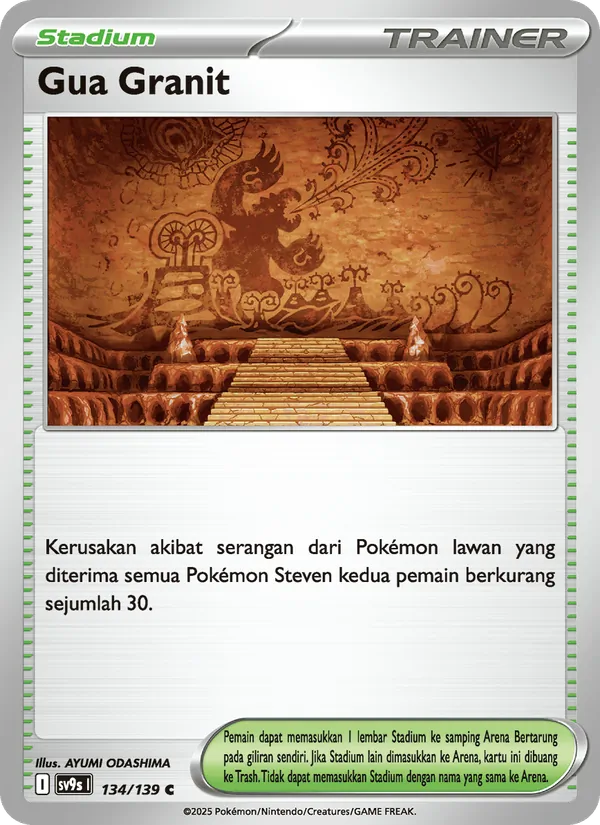 Kartu Gua Granit dari Ikatan Takdir, nomor 134/139