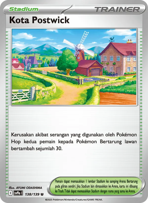 Kartu Kota Postwick dari Ikatan Takdir, nomor 138/139