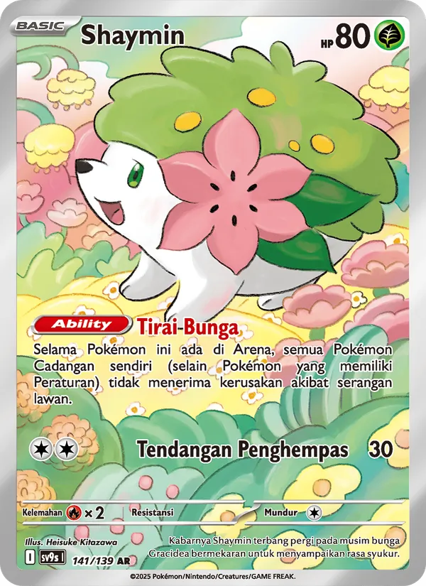Kartu Shaymin dari Ikatan Takdir, nomor 141/139